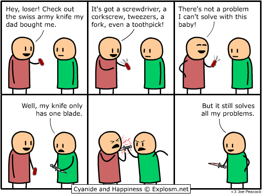 Cyanide and Happiness: Swiss Army Knife